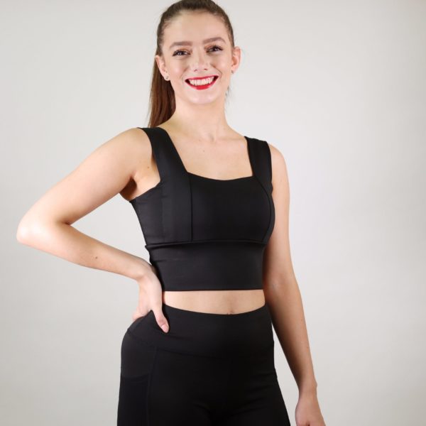 MPAA Wide Strap Square Crop Top